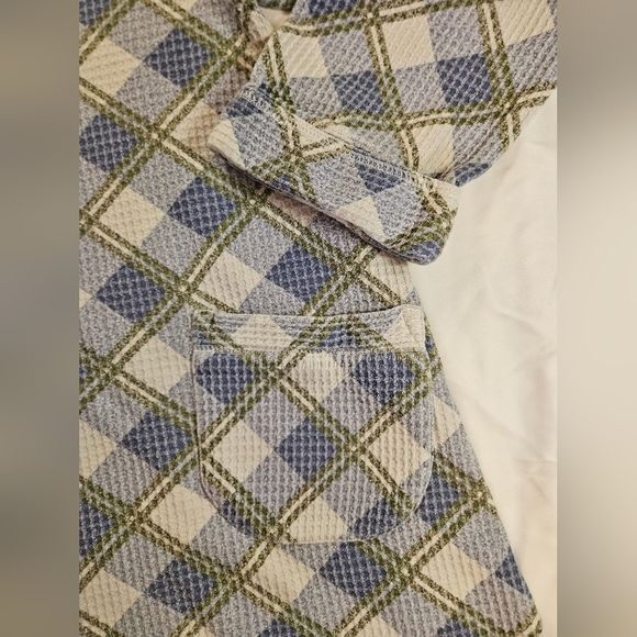 Karen Neuburger Womens Blue & Green Plaid Long Sleeve Zipper Robe Pajama Size Sm - Picture 6 of 10